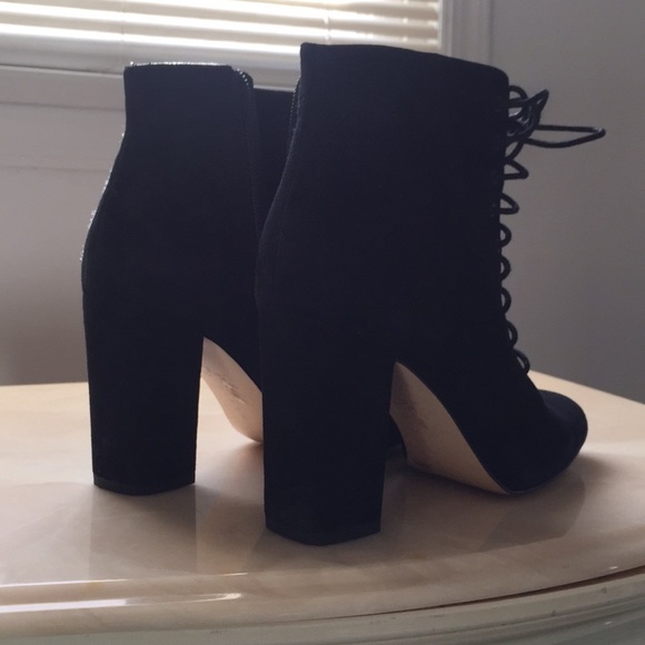 Black suede Booties - Picture 2 of 5